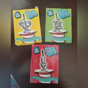 Vintage Burger King Dr.Seuss Silver Plated Ornaments